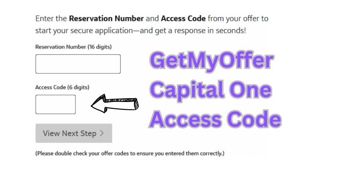 Get My Offer Capital One Access Code